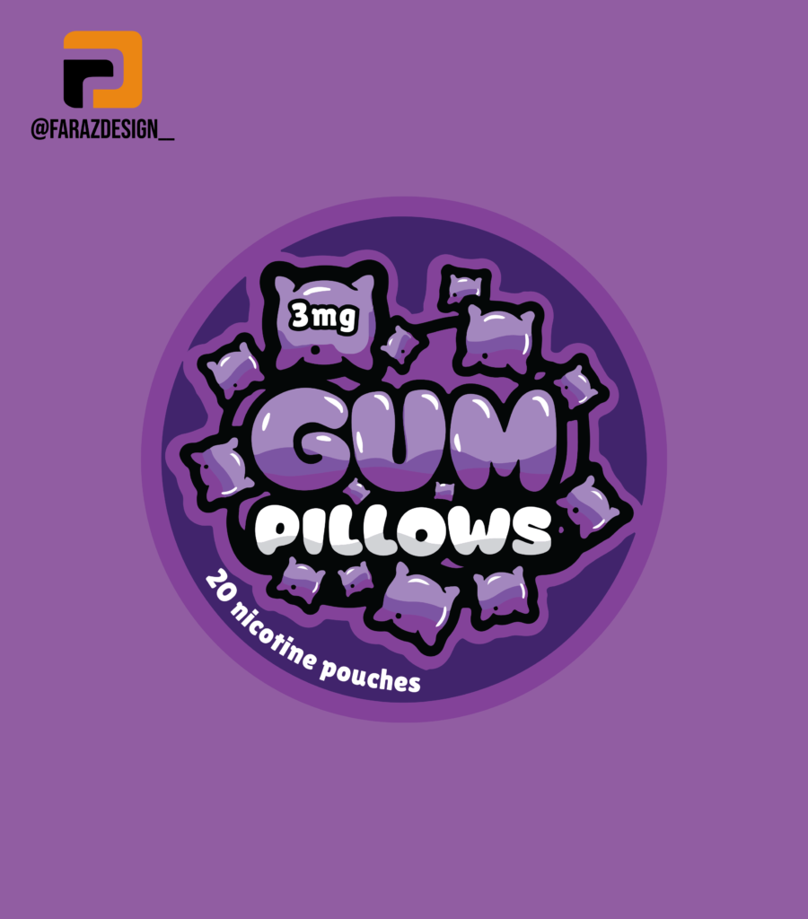 gum pillow logo